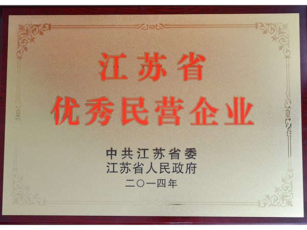 江蘇省優(yōu)秀民營(yíng)企業(yè)